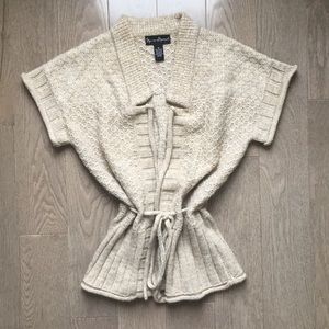 Short Sleeve Tie Waist Cardigan